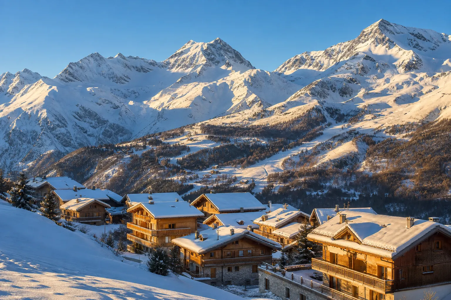 Village et sommets de Val Cenis en Haute Maurienne